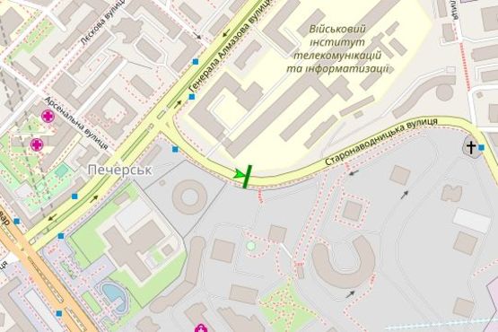 Схема рекламной плоскости по адресу Старонаводницька вул., 45/1