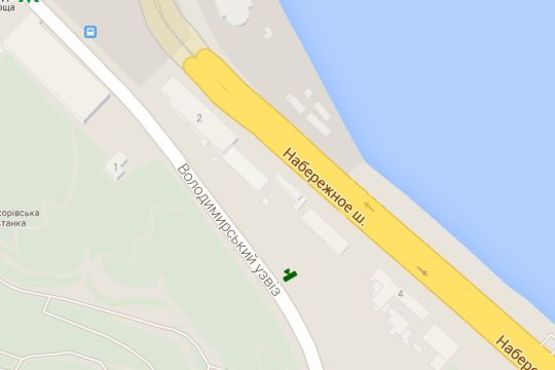 Схема рекламной плоскости по адресу Володимирський узвіз, №30 - на опорі 3м - №14