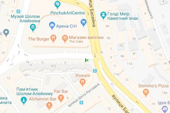 Схема рекламной плоскости по адресу Павла Скоропадського вул., 9/2