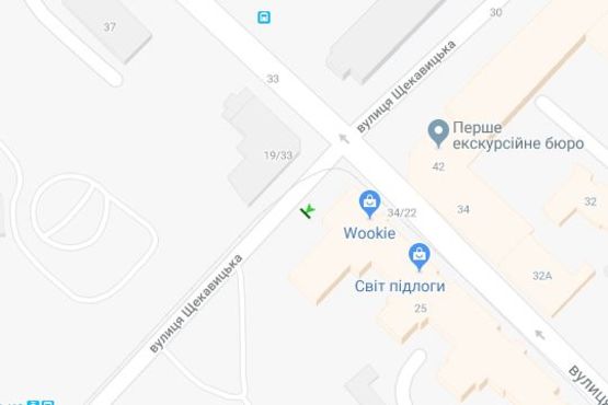 Схема рекламной плоскости по адресу Щекавицька вул., ./Межигірська вул., 25