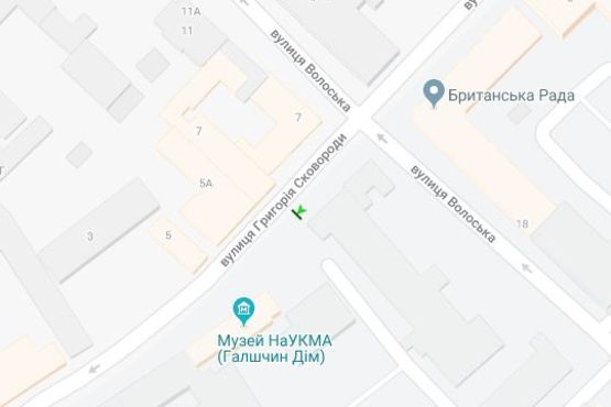 Схема рекламної площини за адресою Григорія Сковороди вул., 7 навпроти