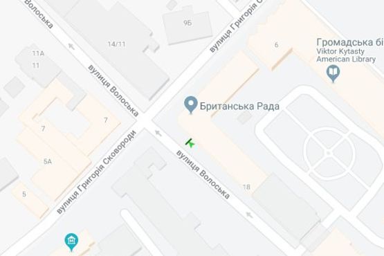 Схема рекламной плоскости по адресу Волоська вул., 12/4