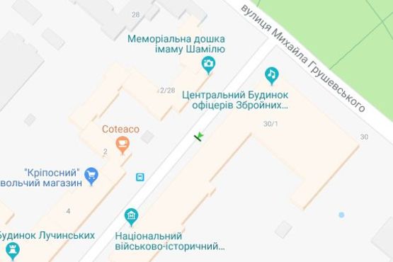 Схема рекламной плоскости по адресу Кріпосний пров.