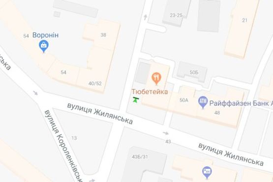 Схема рекламной плоскости по адресу Тарасівська вул., 29/50