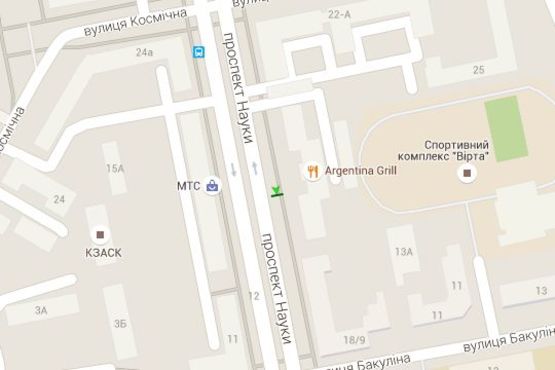 Схема рекламної площини за адресою Науки просп. (Леніна просп.), 20 (№2)