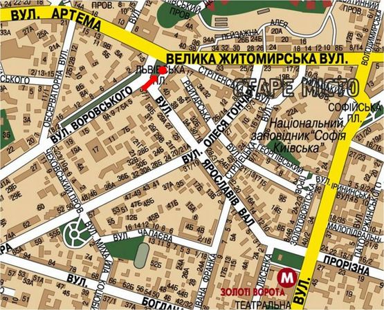 Схема рекламної площини за адресою Львовская пл. (территория парка), в сторону Сечевых Стрельцов ул. (бывш. Артема ул.), №2