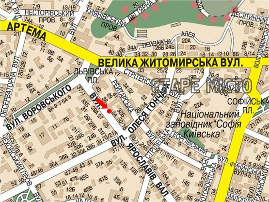 Схема рекламной плоскости по адресу Ярославов Вал ул., 36, в сторону Владимирская ул.