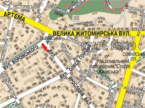 Схема рекламной плоскости по адресу Ярославов Вал ул., 35, в сторону Владимирская ул.