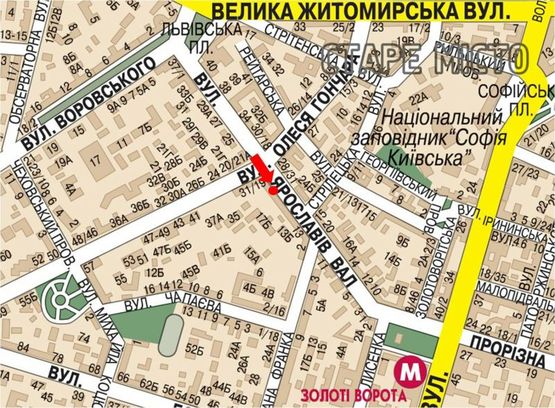 Схема рекламной плоскости по адресу Ярославов Вал ул., 19, напротив отеля "Рэдиссон", в сторону Владимирская ул.