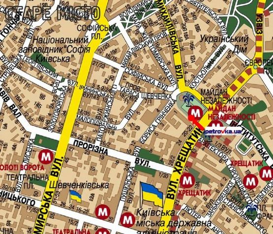 Схема рекламної площини за адресою Независимости пл., возле "Главпочтампт", в сторону Софиевская ул., №2