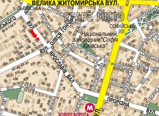 Схема рекламной плоскости по адресу Ярославов Вал ул., 25, в сторону Владимирская ул.