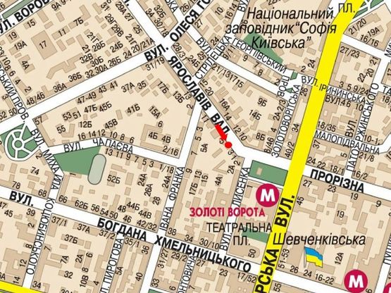 Схема рекламной плоскости по адресу Ярославов Вал ул., 3, в сторону Владимирская ул.