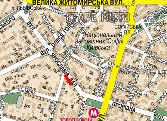 Схема рекламной плоскости по адресу Ярославов Вал ул., 7, напротив консульства Польши, в сторону Владимирская ул.