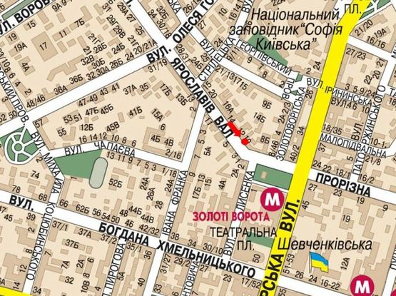 Схема рекламной плоскости по адресу Ярославов Вал ул., 8, возле ресторана "Евразия", в сторону Владимирская ул.