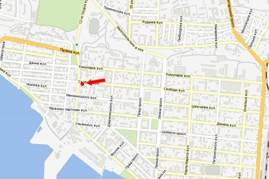 Схема рекламної площини за адресою Свободы ул., возле ПТУ
