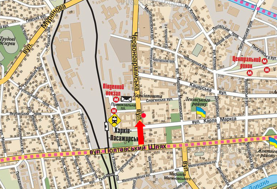 Схема рекламной плоскости по адресу Котляра ул. (бывш. Красноармейская ул.), 8/10, возле центра обслуживания абонентов "Киевстар", на светофоре