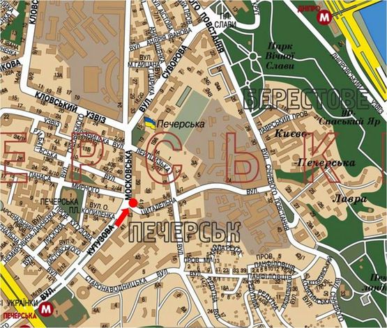 Схема рекламной плоскости по адресу Московская ул. / Цитадельная ул., на светофоре, в сторону Славы пл.