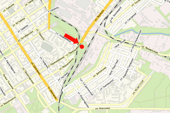 Схема рекламної площини за адресою Привокзальная пл., возле ж/д вокзала