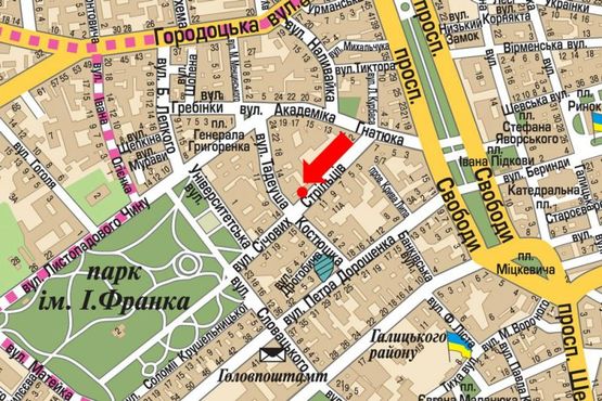 Схема рекламной плоскости по адресу Сечевых Стрельцов ул., 10