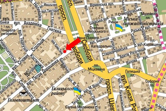 Схема рекламной плоскости по адресу Дорошенка ул., 2, остановка, в сторону Бандеры ул.