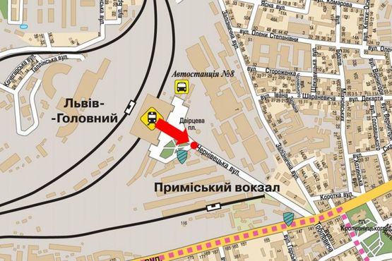 Схема рекламной плоскости по адресу Черновицкая ул., разделитель, в центр