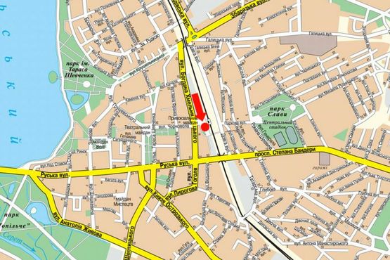 Схема рекламной плоскости по адресу Привокзальная пл., ж/д вокзал