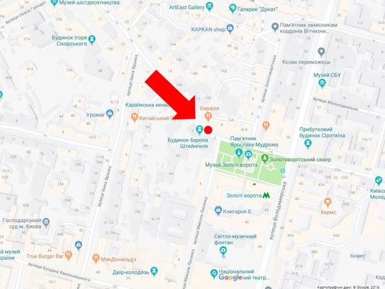 Схема рекламной плоскости по адресу Ярославов Вал ул., 8, в сторону ст. м. «Золотые ворота»