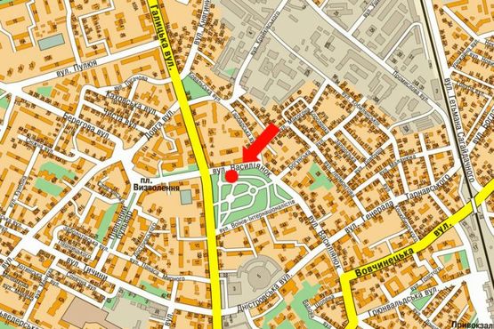 Схема рекламной плоскости по адресу Василианок ул., 66, напротив