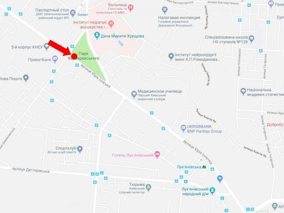 Схема рекламної площини за адресою Ильенко ул. (бывш. Мельникова ул.), 20 - ул. Древлянская, на светофоре, в центр