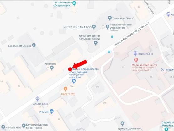 Схема рекламной плоскости по адресу Бульварно-Кудрявская ул. (бывш. ул. Воровского), 24, в сторону пл. Победы