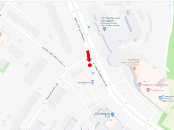 Схема рекламной плоскости по адресу Соломенская ул., 10 - ул. Алексеевская, на светофоре, в сторону Протасов Яр