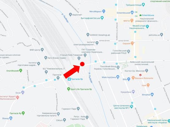 Схема рекламной плоскости по адресу Федорова ул., 32 - ул. Ямская, в сторону ул. Антоновича (бывш. Горького)