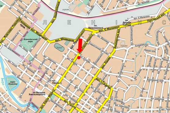 Схема рекламной плоскости по адресу Б. Перспективная ул. (бывш. Маркса ул.) / Егорова ул., возле гостиницы "Европа"