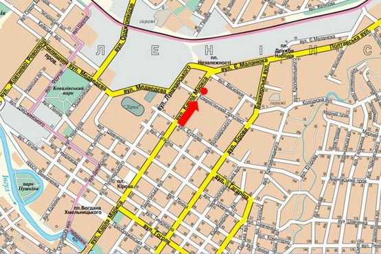 Схема рекламной плоскости по адресу Б. Перспективная ул. (бывш. Маркса ул.), 3/5, возле магазина "Метиз"