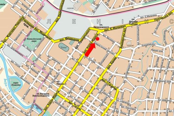 Схема рекламной плоскости по адресу Б. Перспективная ул. (бывш. Маркса ул.), 3/5, возле лаборитории "Синево"