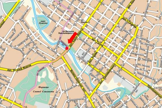 Схема рекламной плоскости по адресу Б. Перспективная ул. (бывш. Маркса ул.) / Васильевский пер.