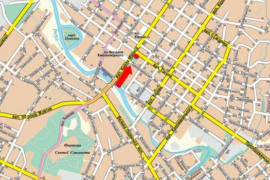 Схема рекламной плоскости по адресу Б. Перспективная ул. (бывш. Маркса ул.) / Гоголя ул.