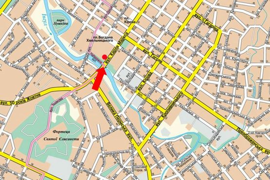 Схема рекламной плоскости по адресу Б. Перспективная ул. (бывш. Маркса ул.), 60, возле магазина "Фуджи-експресс"