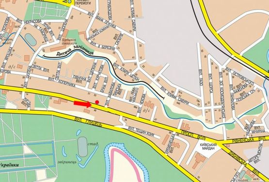 Схема рекламной плоскости по адресу Воли пр., 35, возле Банка инвестиций и сбережений, из центра