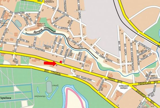 Схема рекламной плоскости по адресу Воли пр., 35 / Вавилова ул., из центра