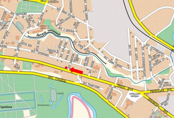 Схема рекламной плоскости по адресу Воли пр., 35 / Вавилова ул., в центр