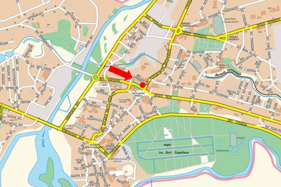 Схема рекламной плоскости по адресу Воли пр. / Театральная пл., напротив ЦУМа, супермаркетов "Сильпо", "Эльдорадо"