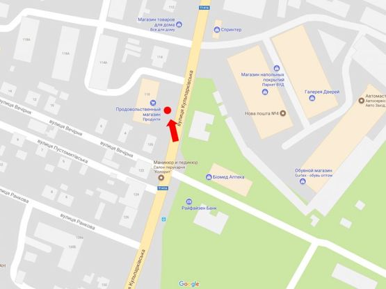 Схема рекламной плоскости по адресу Кульпарковская ул., 118