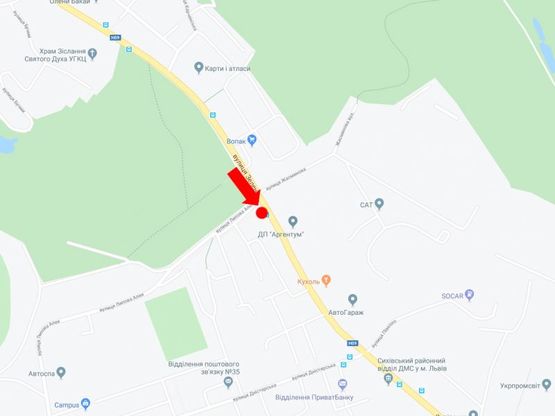 Схема рекламной плоскости по адресу Зеленая ул. 130 - ул. Липовая Аллея, (ост. "Липовая Аллея"), из центра