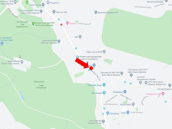 Схема рекламной плоскости по адресу Пасечна ул., 59 (ост. "Майоровка"), из центра