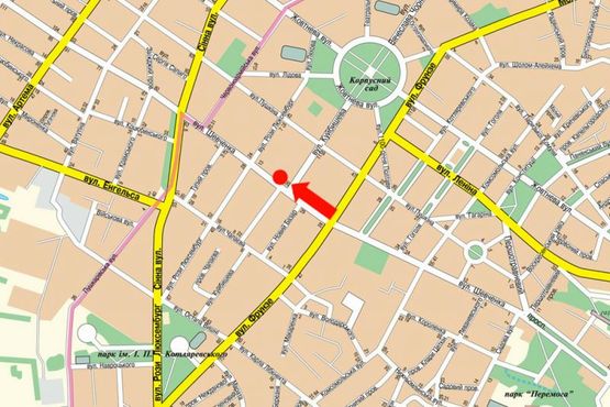 Схема рекламної площини за адресою Шевченко ул., 56,  Центральный рынок, возле магазина "Астера"