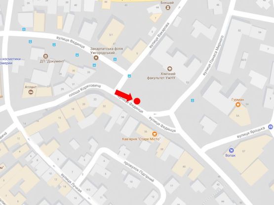 Схема рекламной плоскости по адресу Фединца ул., в сторону ул. Добрянского, остановка