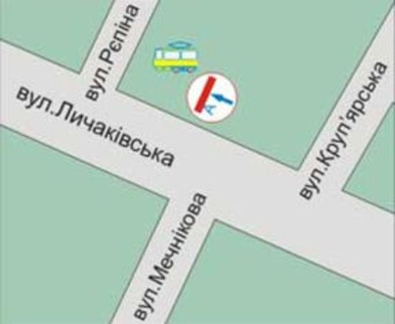 Схема рекламної площини за адресою Мечникова, вул. / Личаківська вул.