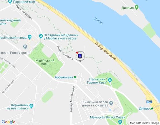 Схема рекламной плоскости по адресу Парковая дорога 9