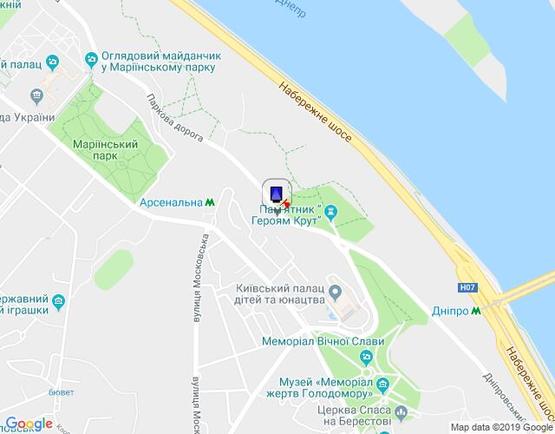 Схема рекламной плоскости по адресу Парковая дорога 10